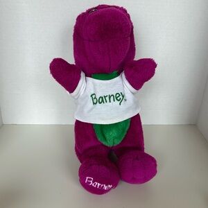 2/$30⭐️ Vintage 1992  Barney Purple Dinosaur plush T-Shirt 10"